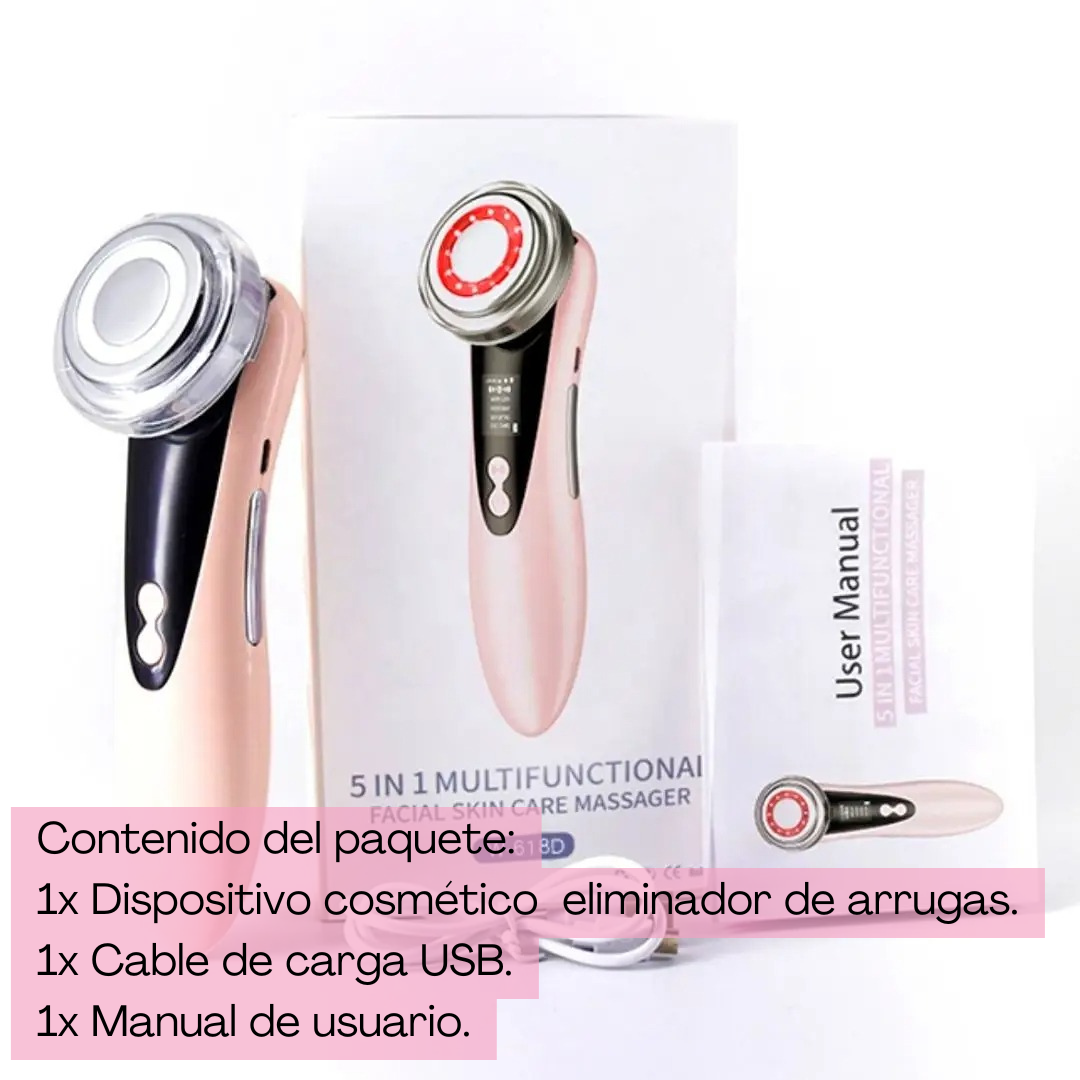 Masajeador facial antiarrugas con frío y calor