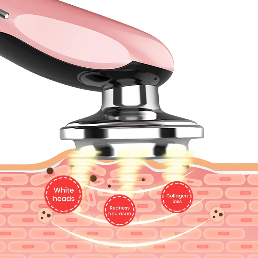 Masajeador facial antiarrugas con frío y calor